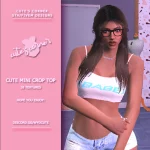 Cute Crop Top for MP Female 1