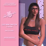 Cute Crop Top for MP Female 1