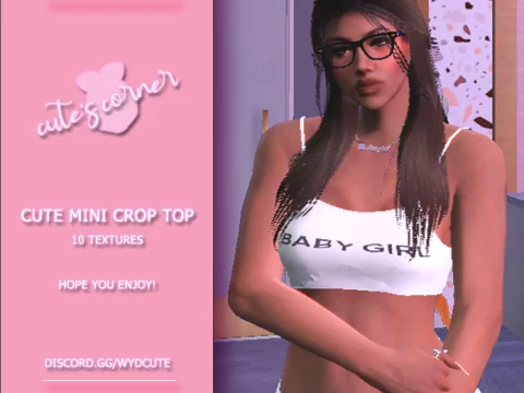 Cute Crop Top for MP Female 1
