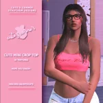 Cute Crop Top for MP Female 1