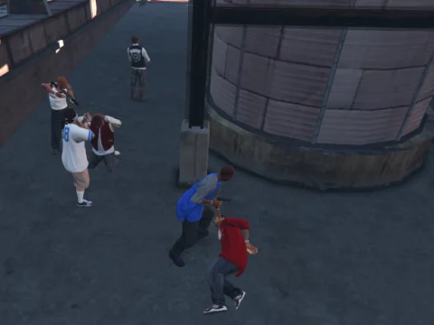 Gangs robbing Ballas 1.0