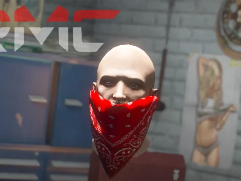Gangster Bandana Under Nose v1
