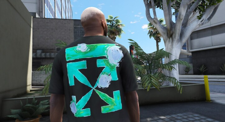 OFF-WHITE Exclusive T-Shirt Pack for Franklin V 6 – GTA 5 mod