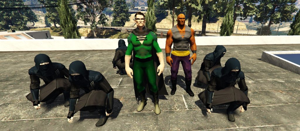 Omni Man / Drax - retexture - Ra's Al Ghul / Ubu - 2 Pack