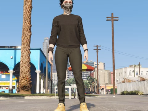 Skinny Jeans & Boots for MP Female 1.0