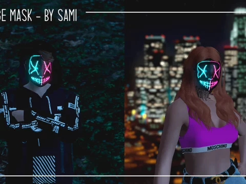 The Purge Mask (Glowing) - MP Male and Female 1.0