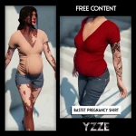Bastet Pregnancy Shirt for MP Female 1.0
