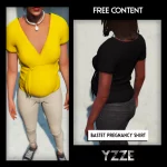 Bastet Pregnancy Shirt for MP Female 1.0