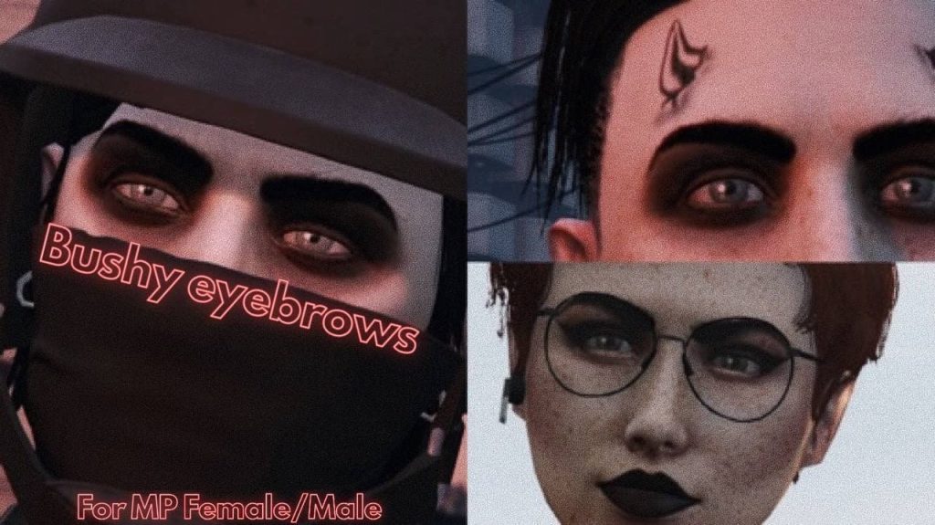 Bushy eyebrows for MP Female\Male characters [SinglePlayer] 1.0