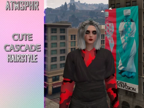 Cute Cascade Hairstyle for MP Female 1.0