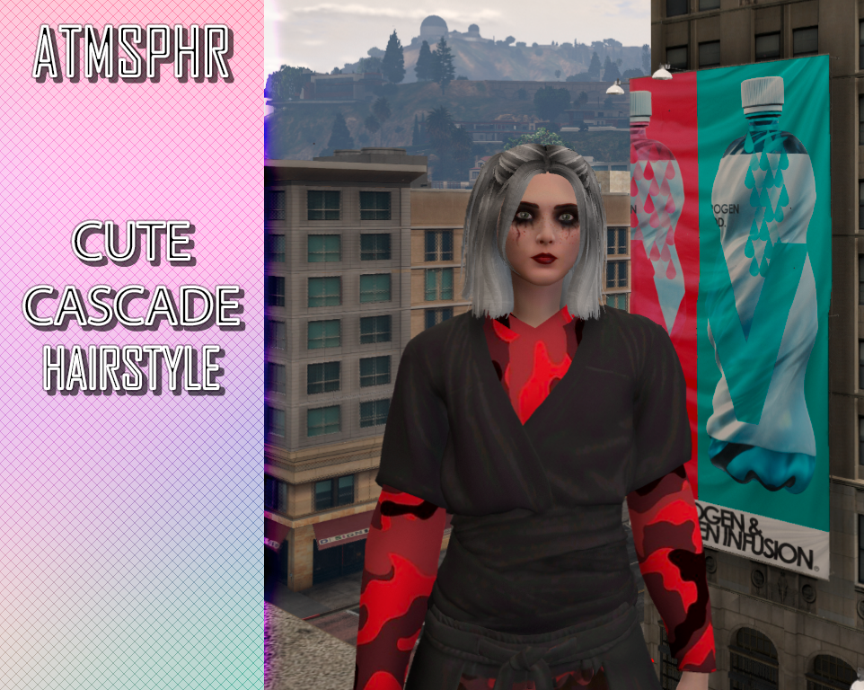 Cute Cascade Hairstyle for MP Female 1.0
