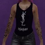Designer logo Top for female retextured 1.0