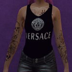 Designer logo Top for female retextured 1.0