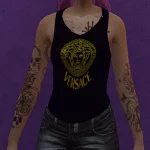 Designer logo Top for female retextured 1.0