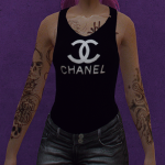 Designer logo Top for female retextured 1.0