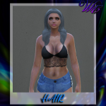 Hair with a headband MP Female 1.0