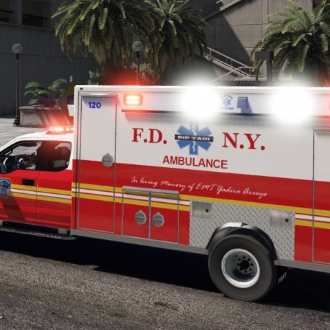 FDNY / LSFD Ambulance [ELS] [Non ELS] [Fivem/Replace] 1.60 – GTA 5 mod