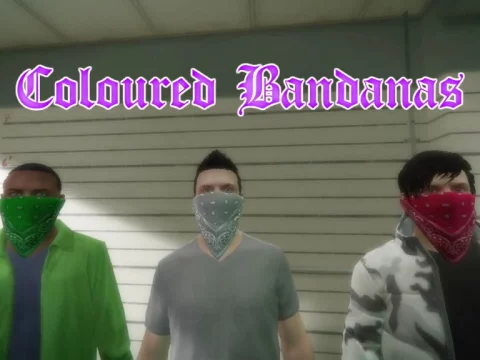 MP Male Coloured Bandanas - GTA V 1.0