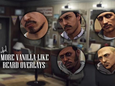 More vanilla-like beard overlays for MP Male 1.0