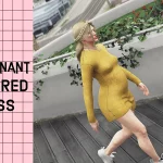 Pregnant Shirred Dress for MP Female 1.0