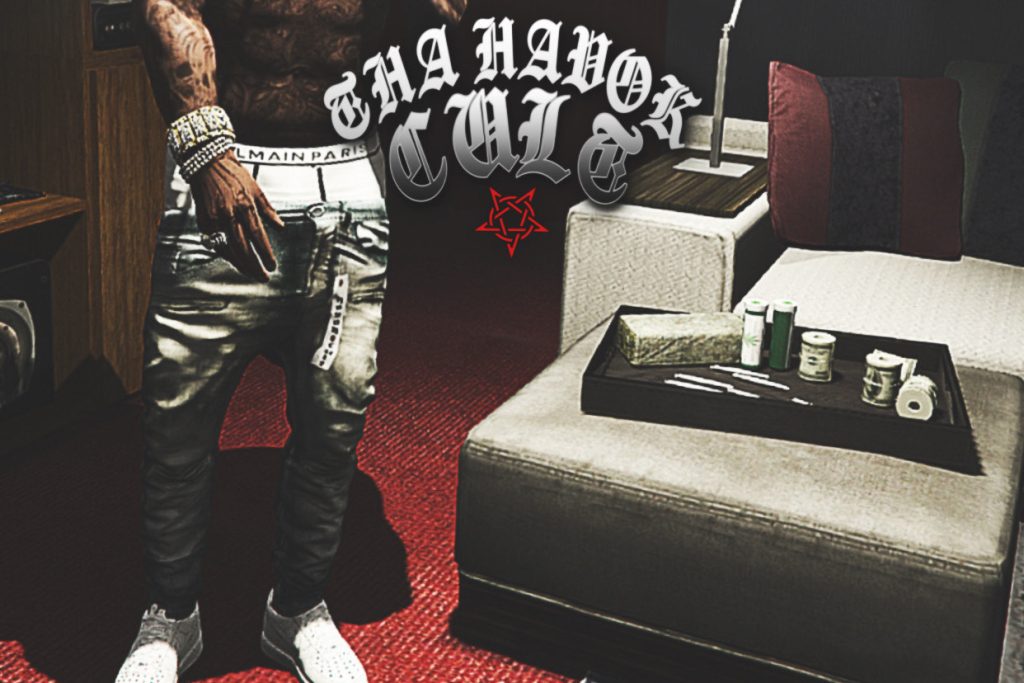 Tha Havok Cult Sagged Jeans "INDIGO PROPHET" 1.0