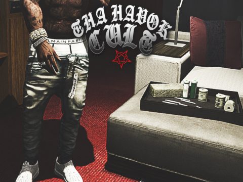 Tha Havok Cult Sagged Jeans "INDIGO PROPHET" 1.0