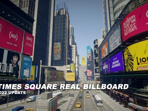 Times Square Real Billboard 2022 (LIBERTY CITY V REMIX 3.0)