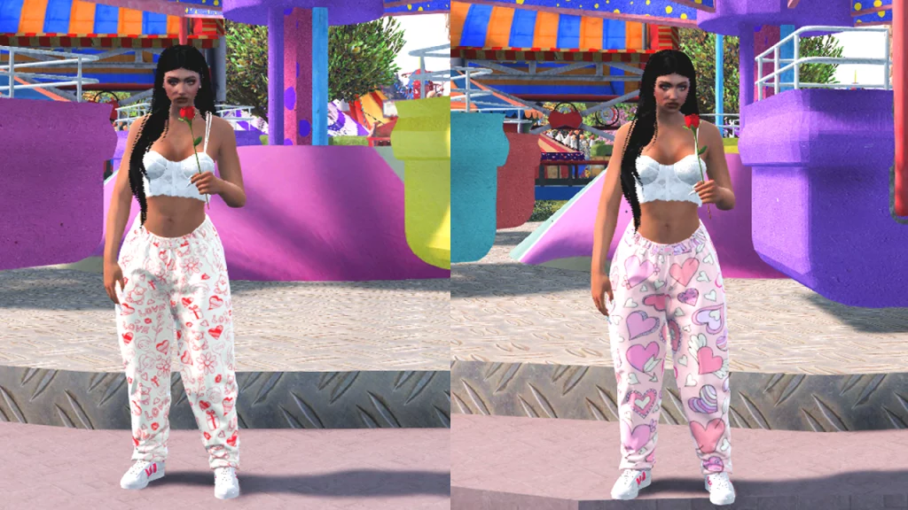 Valentine's Day Sweats Retextures for MP Female / Male 1.0