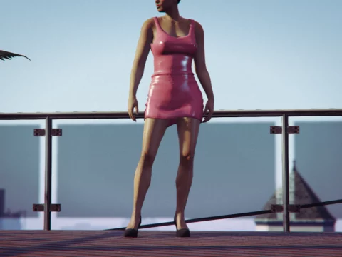Maximum Latex Dress retexture for MP Female 1.0