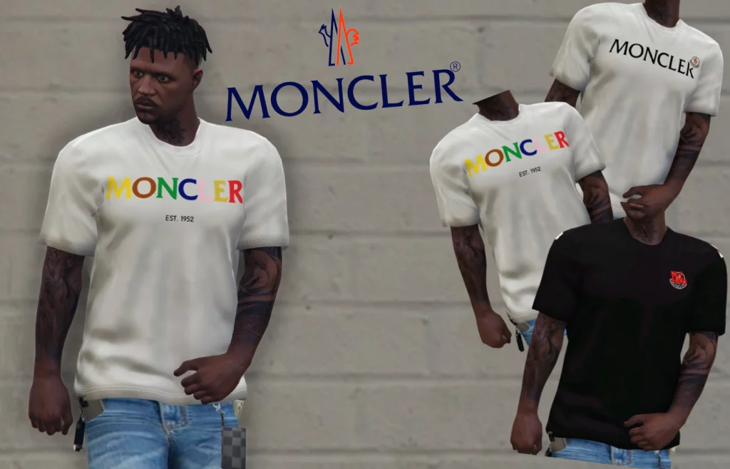 Moncler Loose T-shirts for MP Male
