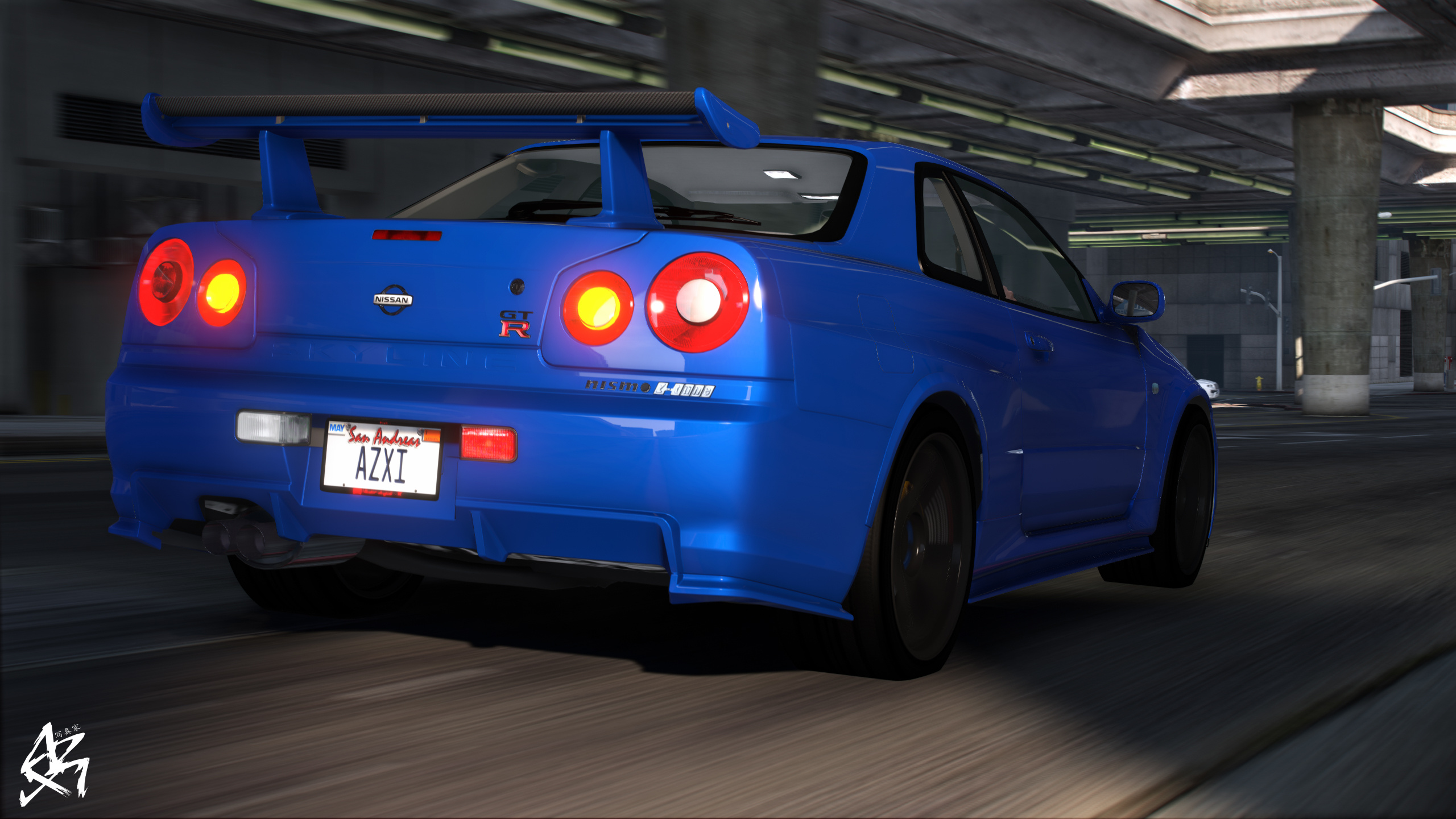 Nissan r34 gta 5 фото 114