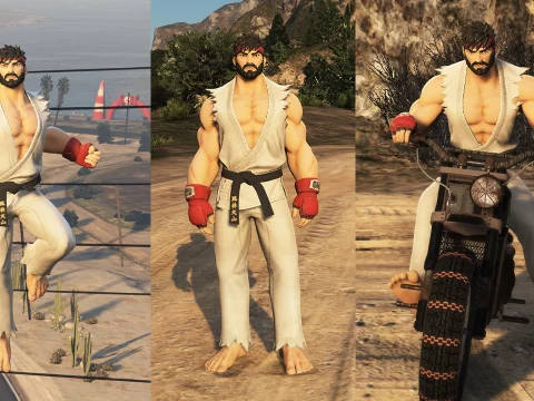 Ryu Street Fighter Fortnite [Add-On Ped / FiveM]