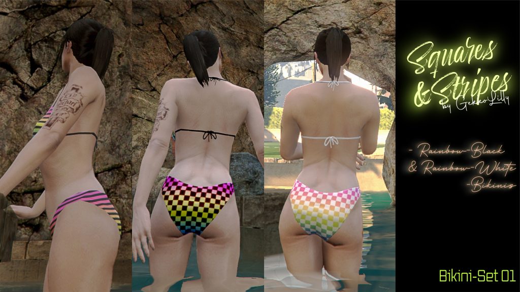 Squares & Stripes - Rainbow-Bikinis 1.0