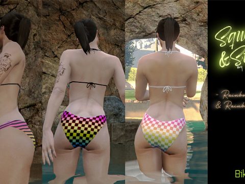 Squares & Stripes - Rainbow-Bikinis 1.0