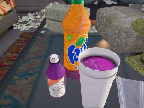 Styrofoam Double Cup with Lean 1.0