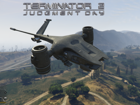 Terminator 2 Aerial Hunter Killer [Add-On] 0.3