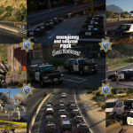 1990s San Andreas Emergency And Service Vehicles pack [ Add-on | Non-els | Lods ] 1.0