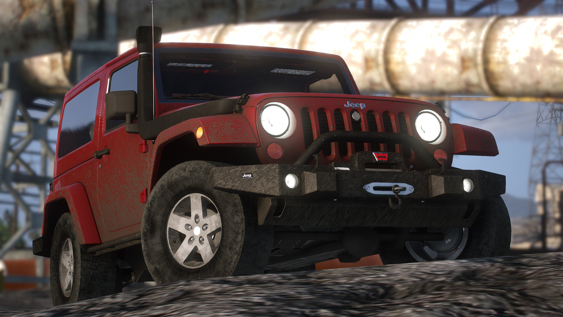 2012 Jeep Wrangler Rubicon [Add-On / FiveM | Template | VehFuncs | LODs]   – GTA 5 mod
