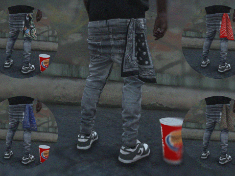 Bandana Pack For MP Male 1.0