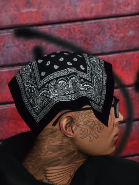 Black Paisley Bandana 1.0