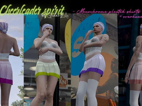 Cheerleader Spirit - skirt + overknees for MP Female 1.0