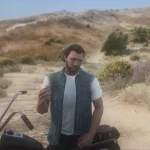 [MP Male] Denim Lost MC Vest 1.0