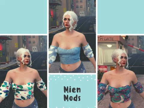 Denim Top for MP Female 1.0