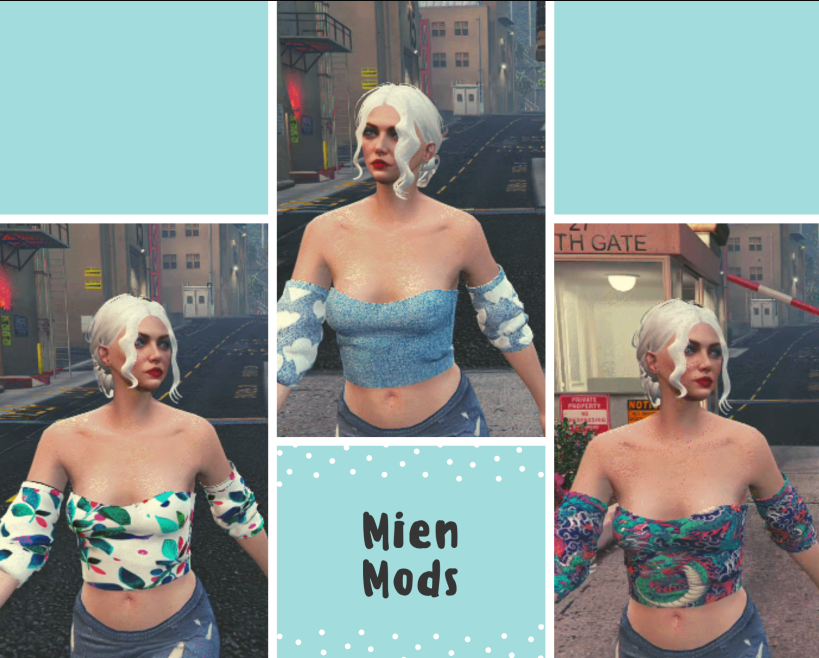 Denim Top for MP Female 1.0