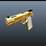 Double-Tone Golden Engraved 1911 Springfield Texture Mod 1.1