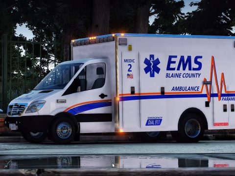 Freightliner Sprinter Los Santos/Blaine County Ambulance [Replace | ELS | LODs] 1.1