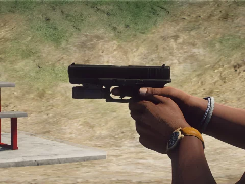 Glock 17With Night Sights Texture 2.0