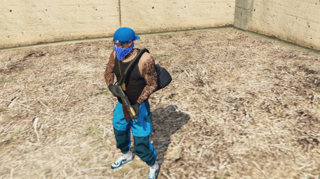Gucci Shirt + LA Caps for Trevor [+F] Mod