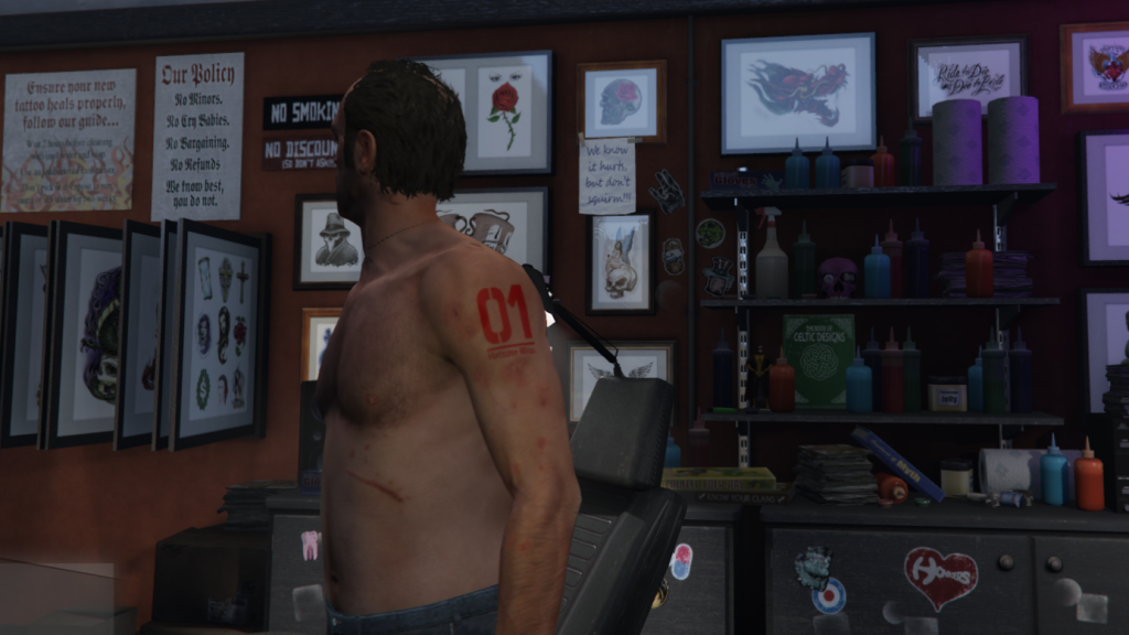 Hatsune Miku Small Tattoo Pack for Trevor 1.0