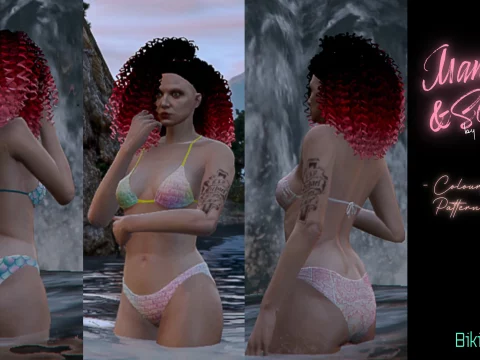 Mandala & Scales - Colourful, Fun, Pattern - Bikinis 1.0